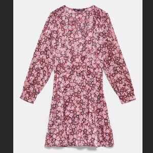 Zara Pink Floral Mini Dress